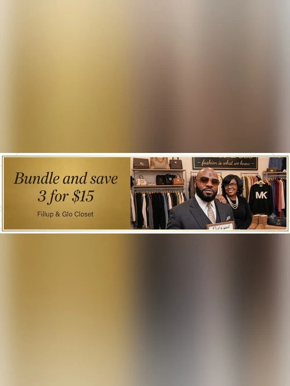 Purchase three items advertised at 3/$15 and receive them for $15.